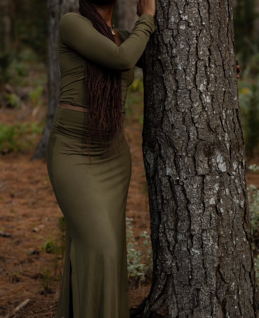Ukiyo Skirt Burnt Olive