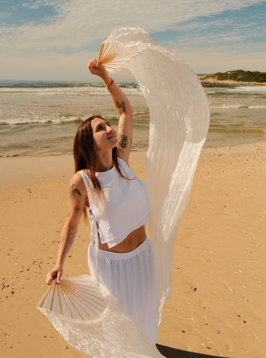 SARA TOP white