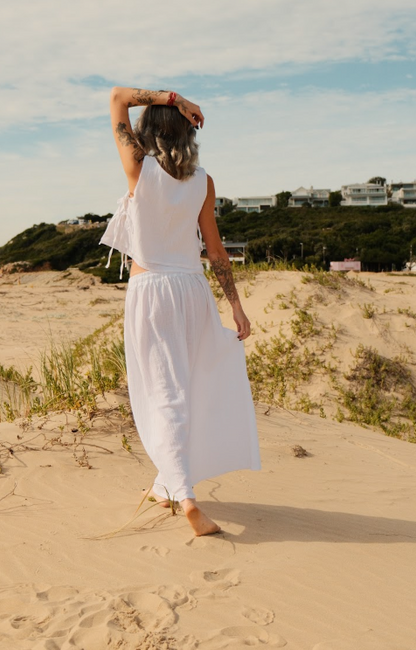 SARA SKIRT white